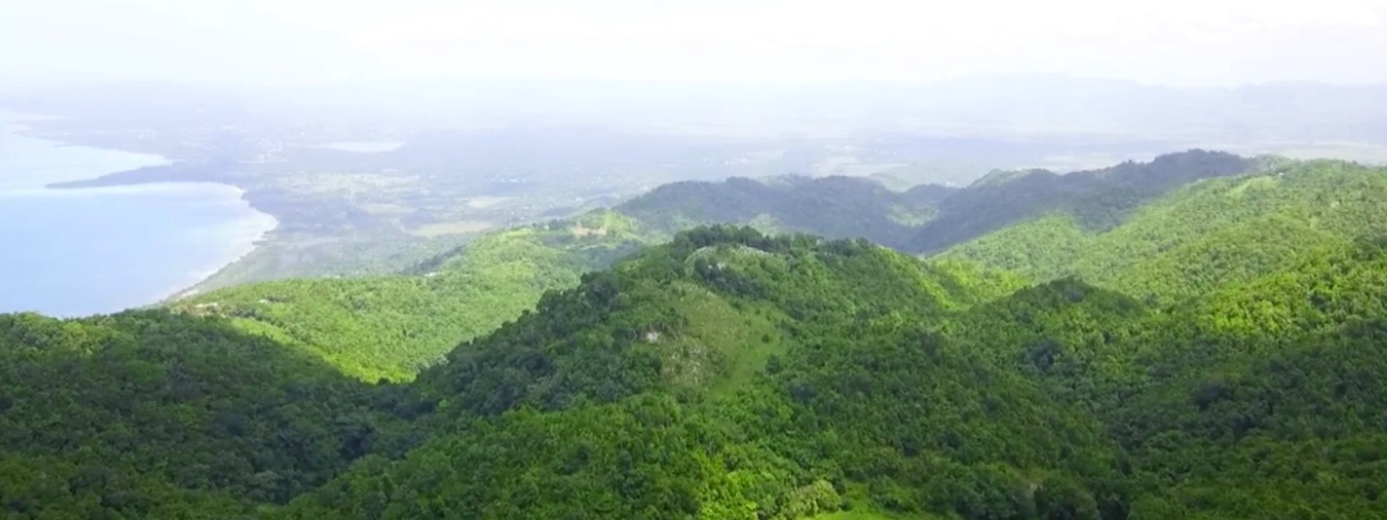 A view from high up in the hills in Westmoreland, where Mel's Botanical Retreat is located