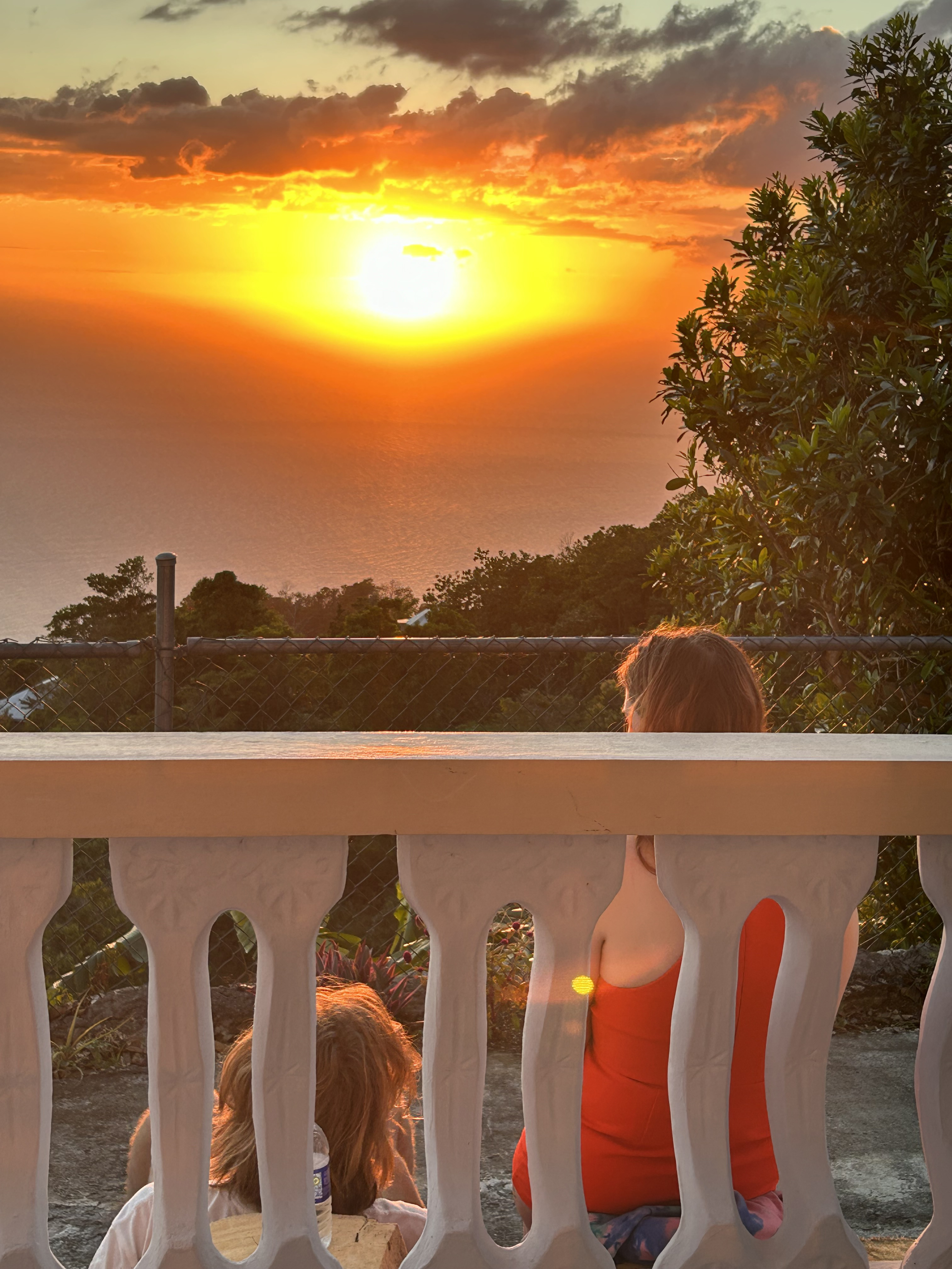 Our friends, Aleks and Taylor, watching the sunset